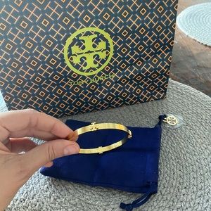 Tory Burch Gold Bangle Bracelet